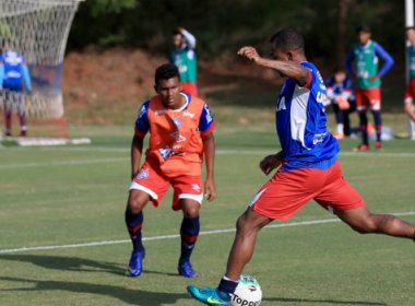 Sub-20 do Bahia segue em treinamento para decidir Copa do Brasil contra o São Paulo