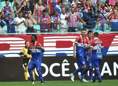 Com dois gols de Mendoza, Bahia vence o Vasco na Arena Fonte Nova