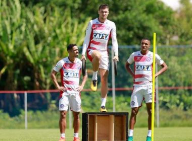 No 1º período, Bahia realiza treino físico-técnico no Fazendão