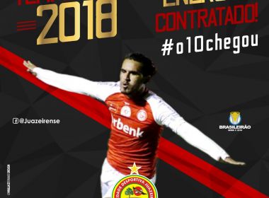 Juazeirense anuncia contratação de Enercino para a temporada de 2018