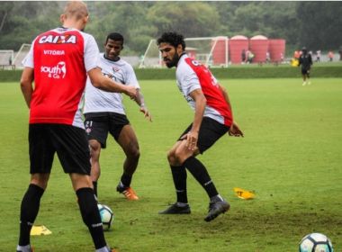 Vitória faz único treino antes de pegar o Atlético-PR