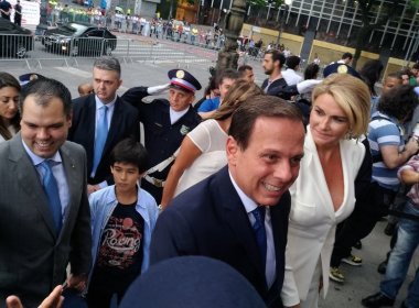 Em discurso de posse, Doria defende transparência e ética e promete varrer ruas