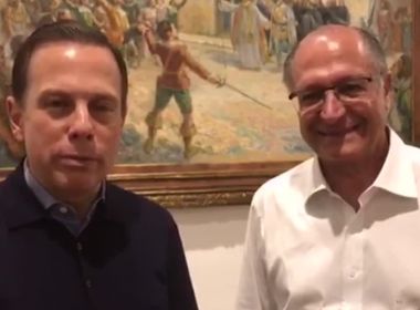 Em vídeo, Doria reafirma 'lealdade' a Geraldo Alckmin