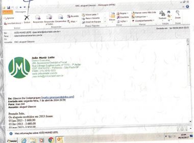 Compadre de Lula entrega a Moro e-mail de contador sobre locação de apartamento