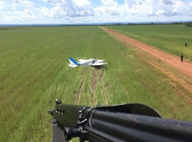 Avião com meia tonelada de cocaína é interceptado em Mato Grosso