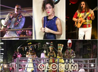 Olodum, Léo Santana, Moraes e Márcia Castro são destaques nesta terça de Carnaval