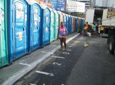 Defensoria Pública monitora instalações de banheiros químicos no carnaval de Salvador