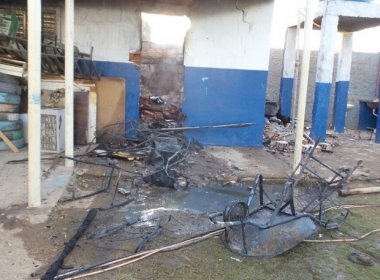 Incêndio destrói parte de escola em Barreiras