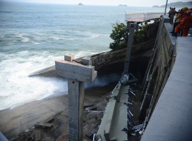 Vídeo mostra momento em que ciclovia do Rio de Janeiro desaba; assista