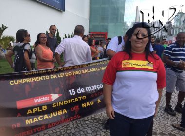 Caravana de Macajuba participa de protesto contra reforma da Previdência