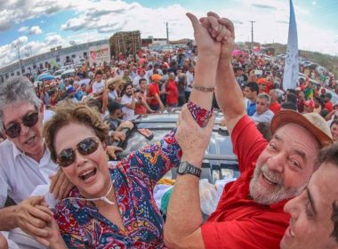 Com Dilma, Lula 'inaugura' obra na Paraíba e fala sobre 2018: 'se eu for é para ganhar'