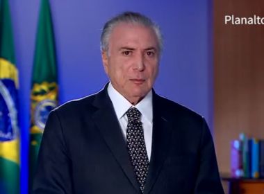 Temer afirma que Brasil não vai parar e diz que manifestações tiveram 'exageros'