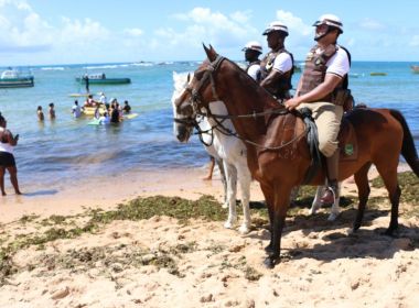 Esquadrão de Polícia Montada retoma projeto de equoterapia em Itapuã