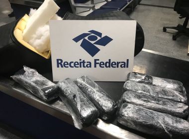 Alfândega apreende 7kg de haxixe no aeroporto de Salvador; droga veio da Espanha