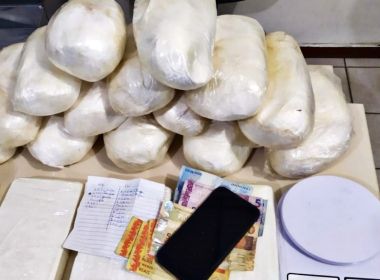 Conquista: PM captura mulher com 18 kg de cocaína