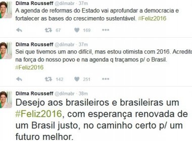 Dilma Rousseff reconhece ano difícil, mas diz que está otimista para 2016